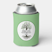 Sage Green Family Tree-reünie Blikjeskoeler (Blikje Achterkant)