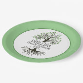 Sage Green Family Tree-reünie Papieren Bordje (Gekanteld)