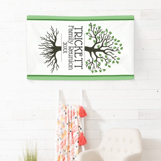 Sage Green Family Tree-reünie Spandoek (Insitu)