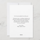 Sage Green Feliz Natal e Próspero Ano Novo Script Feestdagenkaart (Achterkant)