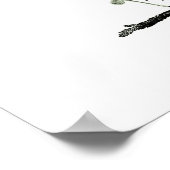 Sage Green Fern Botanical Illustration Print nr. 1 (Hoek)