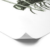 Sage Green Fern print nr. 10 Botanische Wall Art (Hoek)