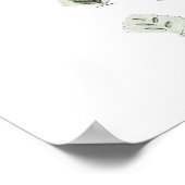 Sage Green Fern Print nr. 12 Botanical Wall Decor (Hoek)