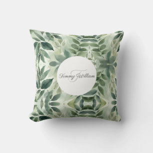 Sage Green Flora Elegant Kussen