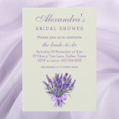 Sage Green Floral Bow Lavendel Vrijgezellenfeest Kaart