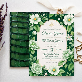 Sage Green Floral Elegant Botanical Garden Kaart