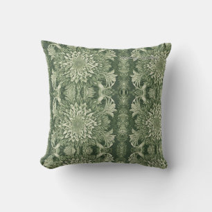 Sage Green Floral Elegant Kussen
