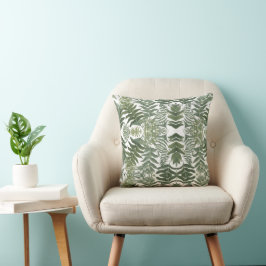 Sage Green Floral Elegant Kussen