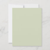 Sage Green Floral Eucalyptus Save the Date | Kaart (Achterkant)