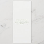 Sage Green Floral Formele Elegante Huwelijk Menu