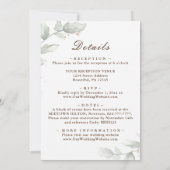 Sage Green Floral in één Christelijk huwelijk Kaart (Achterkant)