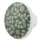  Sage Green  Floral Keramische Knop (Rechts)
