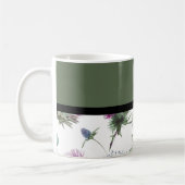 Sage Green Floral Koffiemok (Links)