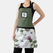 Sage Green Floral Monogram Schort (Insitu)