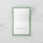 Sage Green Floral Quinceanera Hartelijk dank (Binnen)