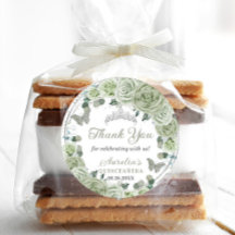 Sage Green Floral Rozen Silver Tiara Butterflies