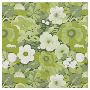 Sage Green Floral Stof