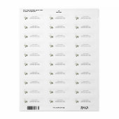 Sage Green Floral Wedding | Etiket (Full Sheet)