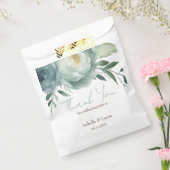 Sage Green Floral Wedding Favor Bag Bedankzakje (Gezegeld)