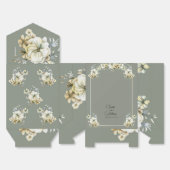 Sage Green Floral Wedding Favor Boxes Bedankdoosjes (Ongevouwen)