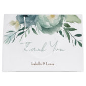 Sage Green Floral Wedding Groot Cadeauzakje (Voorkant)