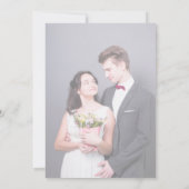 Sage Green Floral Wedding Kaart (Achterkant)