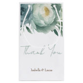 Sage Green Floral Wedding Klein Cadeauzakje (Achterkant)