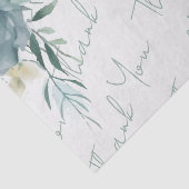 Sage Green Floral Wedding Tissuepapier (Detail)