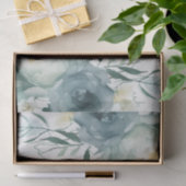 Sage Green Floral Wedding Tissuepapier (Geschenk)
