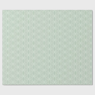 Sage Green Flower of Life Wrapping Paper Cadeaupapier
