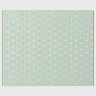 Sage Green Flower of Life Wrapping Paper Cadeaupapier