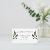 Sage Green Foliage Guest Accommodations Informatiekaartje (Staand voorkant)