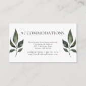 Sage Green Foliage Guest Accommodations Informatiekaartje (Voorkant)