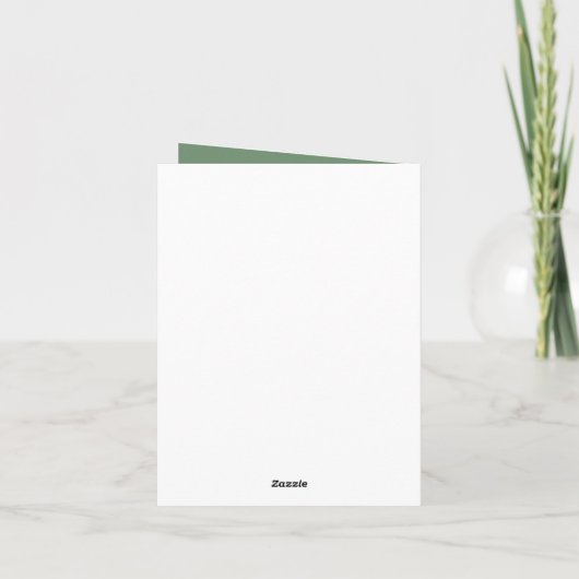 Sage Green Foliage Modern Elegant Rustic Wedding (Achterkant)