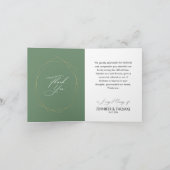 Sage Green Foliage Modern Elegant Rustic Wedding (Binnen)