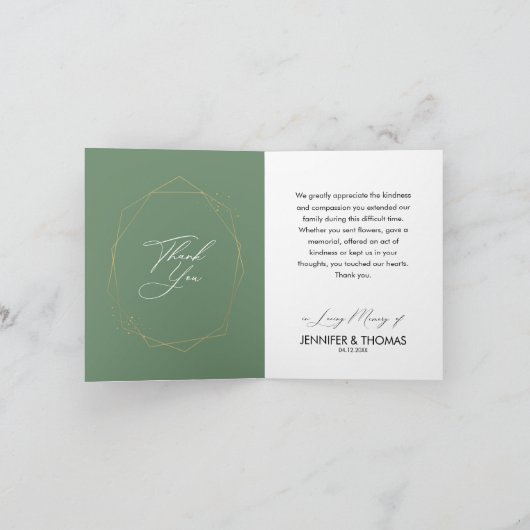 Sage Green Foliage Modern Elegant Rustic Wedding (Binnen)