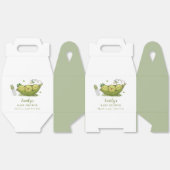 Sage Green Fopspeen Sweet Pea In Pod Baby shower Bedankdoosjes (Ongevouwen)