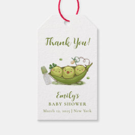 Sage Green Fopspeen Sweet Pea In Pod Baby shower Cadeaulabel