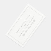 Sage Green Formal Calligraphy Elegant Framed Servet (Hoek)