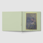 Sage Green Foto bruiloft Folie gastenboek (Volledig)