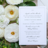 Sage Green Framed Elegant Monogram Wedding Website Kaart