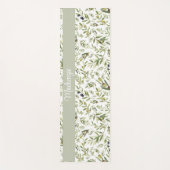 Sage Green French Country Chic Olive Name Monogram Yogamat (Voorkant)