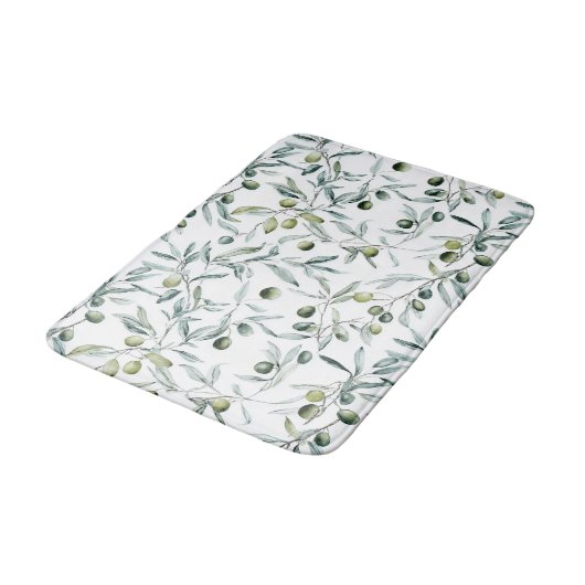 Sage Green French Country Olive  Badmat (Gekanteld)