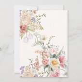 Sage green garden flower spring Bridal shower Kaart (Achterkant)