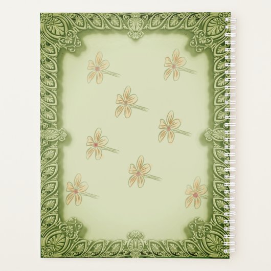 Sage Green Garden Persoonlijk Planner (Achterkant)