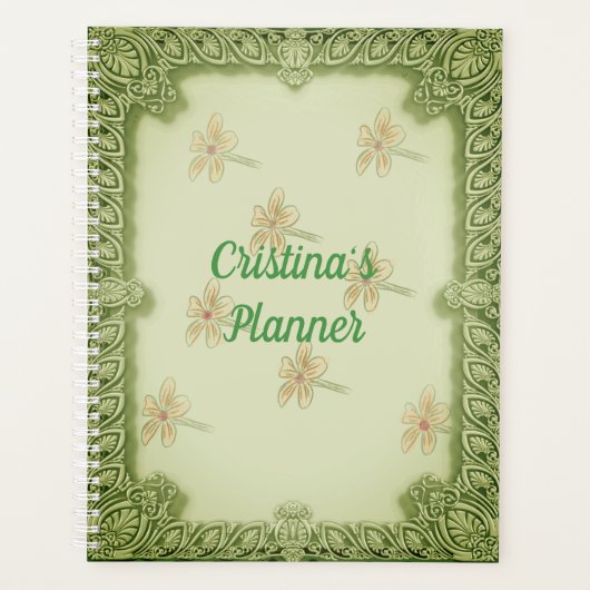 Sage Green Garden Persoonlijk Planner (Voorkant)