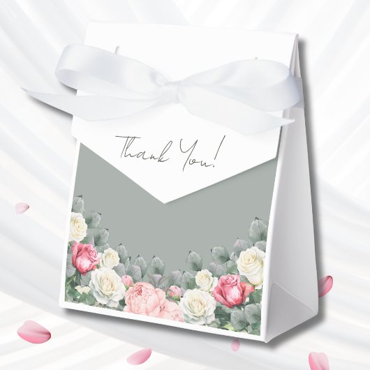 Sage Green Garden Rozen Vrijgezellenfeest Bedankdoosjes