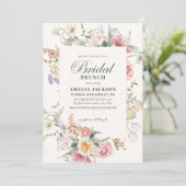 Sage green garden wildfloral spring Bridal shower Kaart (Staand voorkant)