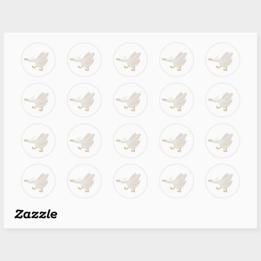 Sage Green Gekke Goose Sticker (Vel)
