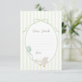 Sage Green Gekke Goose Time Capsule Kaart (Staand voorkant)